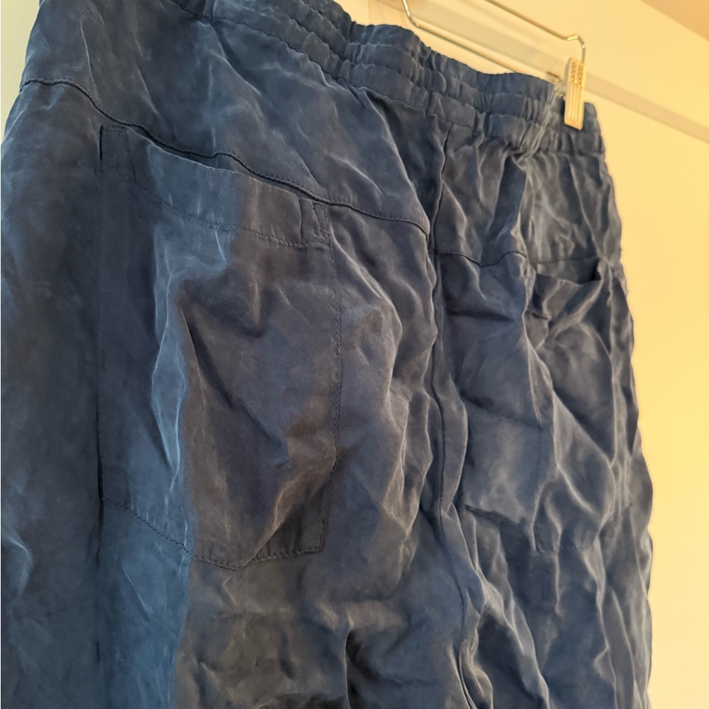Women’s Johnny Was Dark Teal Blue Jogger Pants Sz M Athleisure Loungewear Travel - Picture 5 of 7